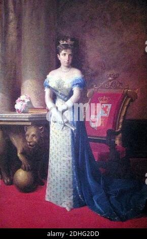 La reina María Cristina de Habsburgo-Lorena (Ayuntamiento de Jaén). Stock Photo