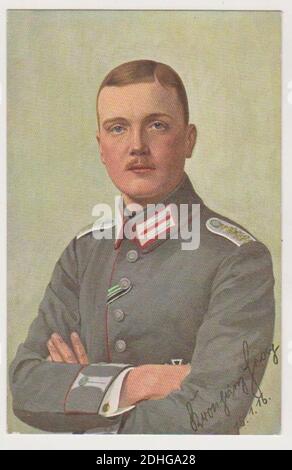 Kronprinz Georg von Sachsen um 1916. Stock Photo