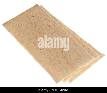 Crisp bread isolated on white background Stock Photo
