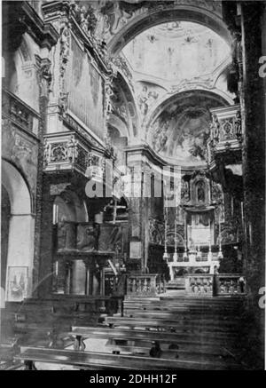 La basilica di san giulio orta (page 31 crop). Stock Photo