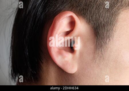 Ear of a person seen from the side Stock Photo