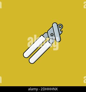 Tin can opener vector illustration for Can Opener Day on August 24 Stock Vector