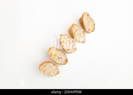 Yubu Sushi on white background Stock Photo