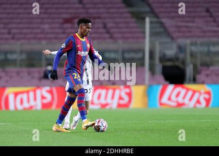 Junior Firpo of Fc Barcelona   during the UEFA Champions League Group G  match between Fc Barcelona and Juventus Fc. Stock Photo
