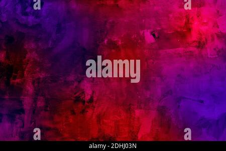 Bright multicolor grunge texture in neon light. Copy space for design. Stock Photo