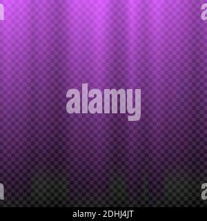Purple colored rays with color spectrum flare Stock Vector