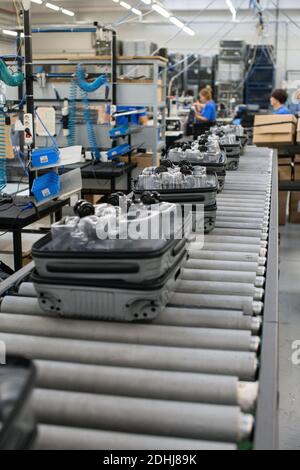 Samsonite new assembly plant in Szekszárd near the Hungarian capital, Budapest. Stock Photo