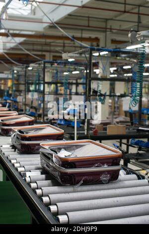 Samsonite new assembly plant in Szekszárd near the Hungarian capital, Budapest. Stock Photo