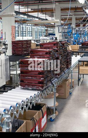Samsonite new assembly plant in Szekszárd near the Hungarian capital, Budapest. Stock Photo