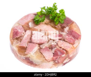 Aspic from the farmer's market with parsley Stock Photo