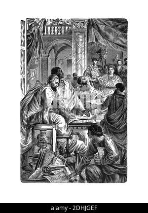 The First Council of Nicaea Stock Photo - Alamy
