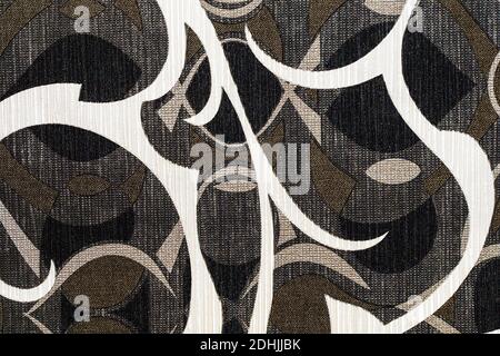 Retro Fabric Pattern Wallpaper with Seamless Pattern Stock Photo