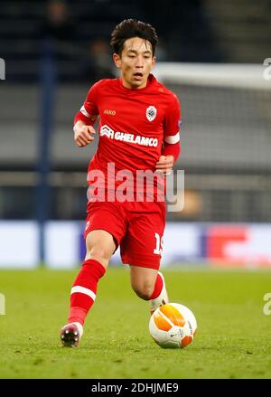 London, England - DECEMBER 10:Koji Miyoshi of Royal Antwerp FC during UEFA Europe League Group J between Tottenham Hotspur and Royal Antwerp at Totten Stock Photo