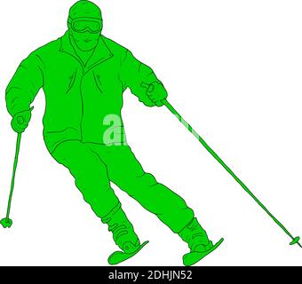Sketches silhouettes snowboarders on white background illustration. Stock Vector