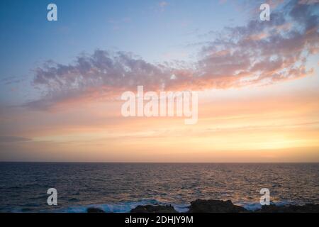 Amazing sunset sky above the sea surface Stock Photo - Alamy