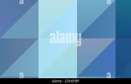 Beautiful blue and light blue polygonal background, digitally created Stock Vector