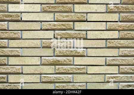 High resolution cream brick wall texture, background Stock Photo