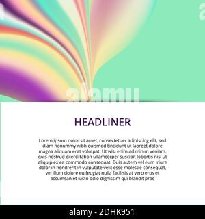 Banner background design. Colored modern abstract template Stock Vector