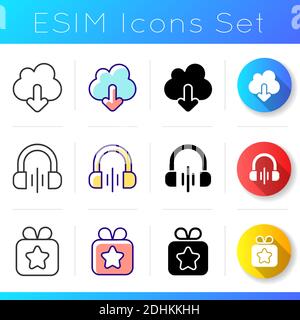 Interface for better usability icons set Stock Vector