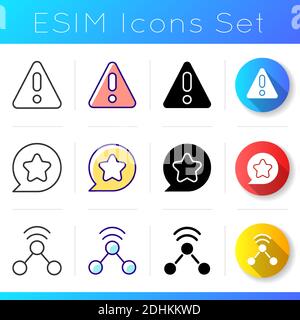 Easy to use interface creation process icons set Stock Vector