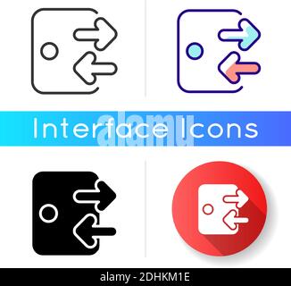 Log in and out icon Stock Vector