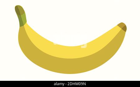 Isolated Banana Vector Illustration on White Background.  Stock Vector