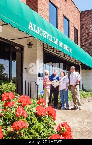 Alabama Aliceville Camp Aliceville Museum,World War II German POW prisoner war camp exhibits collection,outside exterior front entrance, Stock Photo