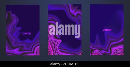 Vector Modern abstract design background Flow motion Stock Vector
