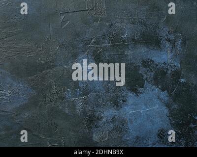 blue painted background, top view Stock Photo