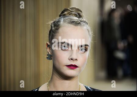 Cara Delevingne attending the Chanel Haute Couture Spring Summer 2016 show  as part of Paris Fashion Week on January 26, 2016 in Paris, France. Photo  by Alban Wyters/ABACAPRESS.COM Stock Photo - Alamy