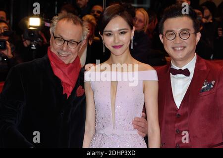 Dieter Kosslick and Chinese actress Tang Yan attending the Opening Ceremony and the 'Hail, Caesar' Premiere during the 66th Berlinale, Berlin International Film Festival in Berlin, Germany on February 11, 2016. Photo by Aurore Marechal/ABACAPRESS.COM Stock Photo