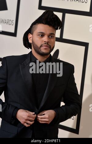 The Weeknd attends The 58th GRAMMY Awards at Staples Center on February ...