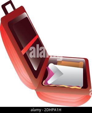 open suitcase with folded clothes travel icon image white background vector illustration Stock Vector