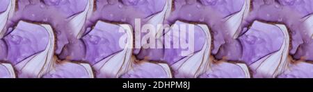 Alcohol ink seamless banner. Fluid art texture. Colorful abstract painting background. Alcohol ink modern abstract painting, modern contemporary art. Stock Photo