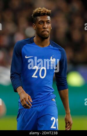 France's Kingsley Coman during the Friendly International Soccer match, France vs Russia at Stade de France in Saint-Denis, suburb of Paris, France on March 29th, 2016. France won 4-2. Photo by Henri Szwarc/ABACAPRESS.COM Stock Photo