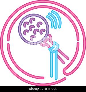 karaoke and live singers neon sign icon on white background vector illustration Stock Vector