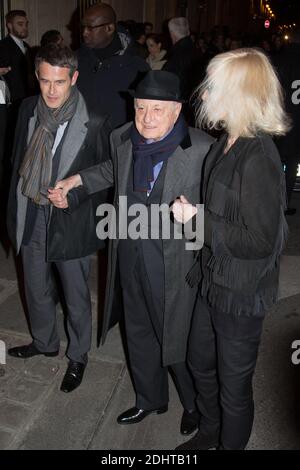 PHILIPPE MUGNIER, PIERRE BERGE ET BETTY CATROUX - - ARRIVEES AU DEFILE YSL YVES SAINT LAURENT - FASHION WEEK DE PARIS Photo by Nasser Berzane/ABACAPRESS.COM Stock Photo