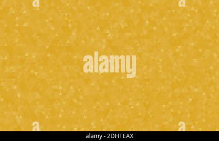 Abstract geometric background, pattern of triangles in gold yellow, design for poster, banner, card and template. Vector illustration Stock Vector