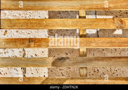 Old brown vintage grunge background from horizontal wooden boards. Stock Photo