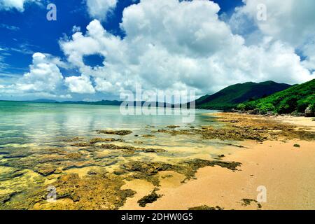 Yonehara Beach, Low Tide, Empty, Ishigaki, Yahema Islands, Ryukyu Islands, Okinawa, Japan