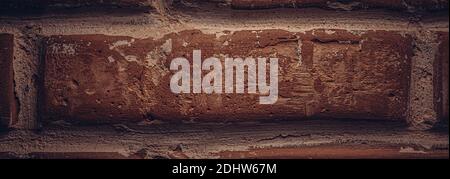 Close-up of one brick in the wall Stock Photo