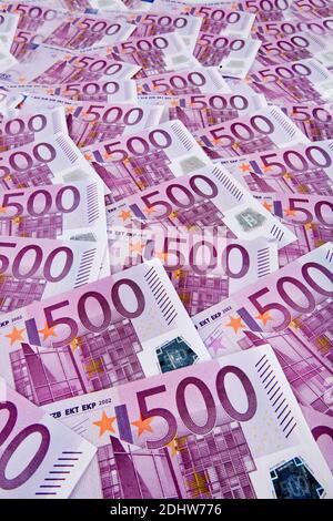 500er Euro-Banknoten Stock Photo