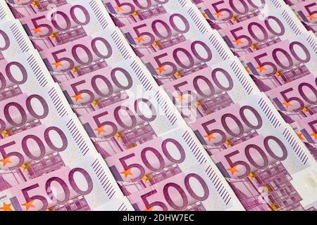 500er Euro-Banknoten Stock Photo