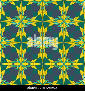 Tiles seamless pattern. Colorful mosaic. Abstract background. Vector illustration Stock Vector
