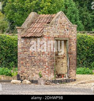 Old brick victorian outhouse, England United Kingdom Stock Photo