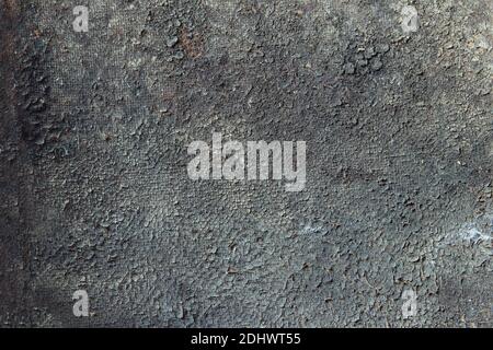 Thick dirt that forms on an old surface. Cracked texture background. Stock Photo
