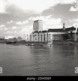 County Hall former GLC headquarters South Bank London England Stock ...