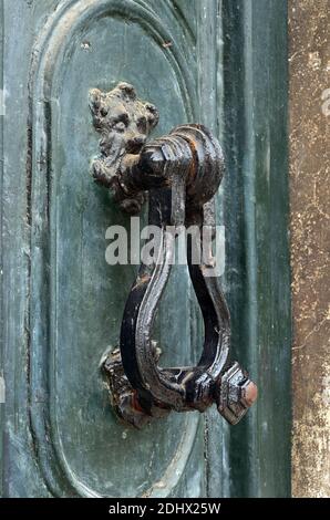 An ancient door knob from Venice, Italy Stock Photo