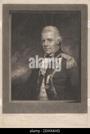 Henry D'Esterre Darby, Esq., Richard Earlom, 1743–1822, British, after Sir William Beechey, 1753–1839, British, 1801, Mezzotint, Sheet: 15 3/8 x 21 3/8in. (39.1 x 54.3cm Stock Photo