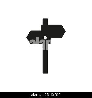 signpost icon element of camping icon for mobile concept and web apps. Thin line signpost icon can be used for web and mobile. Premium icon on white b Stock Vector